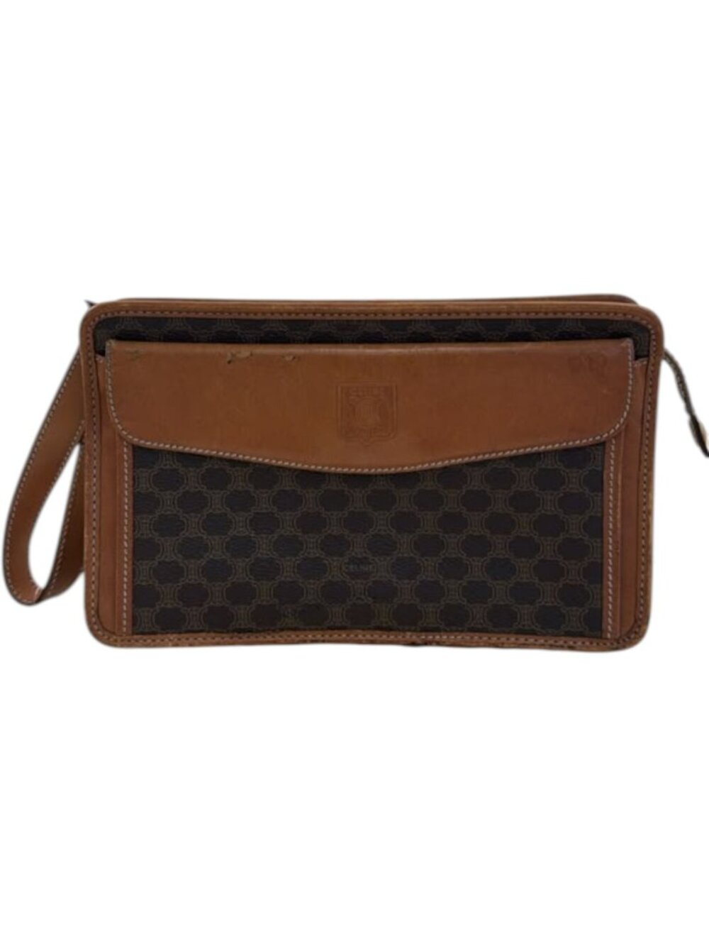 512149CR C1 Celine Clutch Bag Brown PVC